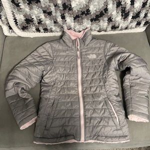 Girls Northface Jacket - Reversible!